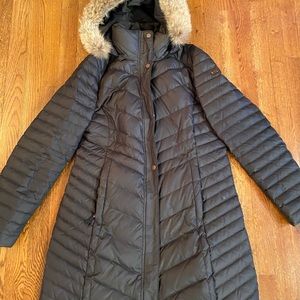 Marc Andrew Marc Down Jacket - Real Fur Trim Hood - Large